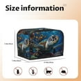 thumbnail image 5 of Daiia Ocean Coral Turtle Pattern 2 slice Toaster Cover, Toaster Appliance Dust-proof Cover For Kitchen Small Appliance Dust Cover and Fingerprint Protection, 5 of 7
