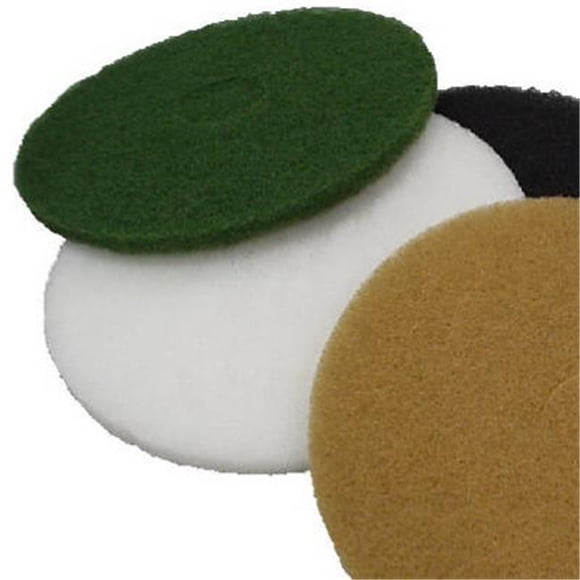 Virginia Abrasives 416-50206 20 x 1 in. Thick Nylon Floor Maintenance Pad - Tan- Pack of 5