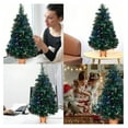 thumbnail image 6 of 32 inch Green Pre-lit Small Fiber Optic Christmas Tree with Pot and Adaptor, 6 of 8