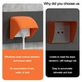 thumbnail image 3 of New 86 Type Rainproof Cover Box Protection Socket Switch Protective Cover Outdoor Socket Waterproof Box Electric Plug Rainproof Cover ORANGE, 3 of 8