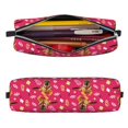 thumbnail image 2 of Fotbe German Shepherd Dog Pattern Leather Pencil Case, Pencil Pouch with Durable Zipper, Compact and Stylish Organizer for Stationery, Art Supplies, Travel Essentials, 2 of 7