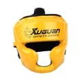 thumbnail image 3 of Boxing Headgear Head engranaje engrosar el casco de entrenamiento suave y transpirable ajustable Amarillo, 3 of 8