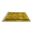 thumbnail image 2 of Ahgly Company Machine Washable Indoor Rectangle Abstract Yellow Modern Area Rugs, 2' x 5', 2 of 4