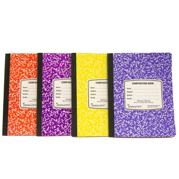 Black marble composition book image