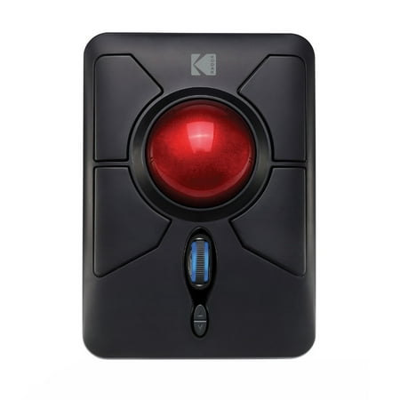 Kodak Wireless Ergonomic Trackball Mouse, Black