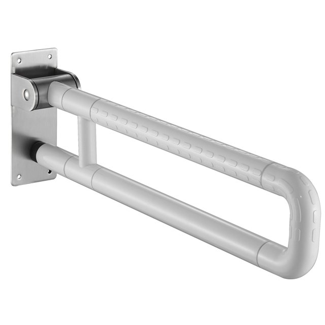 Pasamanos de Seguridad Abatibles Antideslizante Acero Inoxidable Baño Barra de Apoyo con Círculos Luminosos Inodoro Asistente de Soporte para Ancianos Discapacitado Mujer Embarazada,White WSX 9024736120024