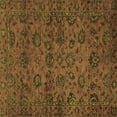 thumbnail image 1 of Ahgly Company Indoor Square Abstract Brown Modern Area Rugs, 3' Square, 1 of 4