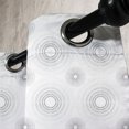 thumbnail image 4 of Ambesonne Grey Grommet Curtain, Sketchy Geometric Design, 50" x 54", White, 4 of 6