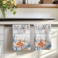 thumbnail image 7 of Blue Coastal Kitchen Towels Set of 3, Summer Beach Starfish Weeping Eucalyptus Wooden Absorbent Dish Towels for Kitchen, Microfiber Hand Towel, Quick Drying Tea Towel for Cleaning Dishcloths, 7 of 7