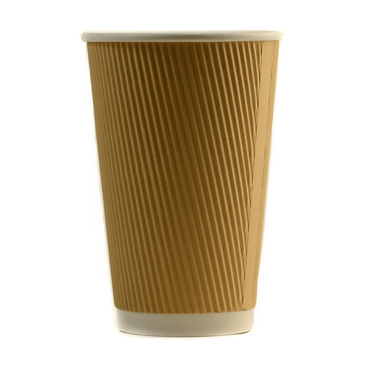 Eco-friendly Insulated Rippled Double Wall Paper Hot Coffee Cups