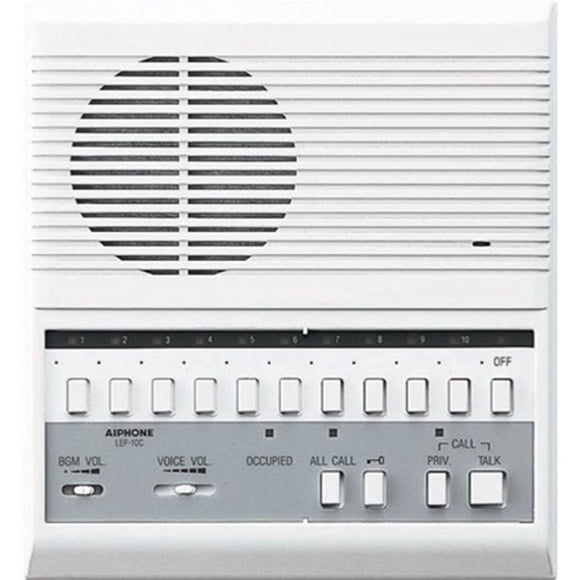 Estación Maestra Intercomunicador Aiphone LEF-10 con 10 Llamadas