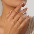 thumbnail image 2 of Ydou 4PCS 18K Gold Plated Rings for Women, Non Tarnish Fashion CZ Thumb Pinky Stackable Ring Set, Christmas Jewelry Gifts Teen Mom Girlfriend Stocking Stuffers Size 6/7/8/9/10, 2 of 7
