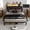 Queen Dark Gray, variant on Leumius Full Size Bed Frame with Headboard, Platform Bed with RGB LED Light & Charging Station & Under Bed Storage Space, Easy Assembly,Dark Gray
