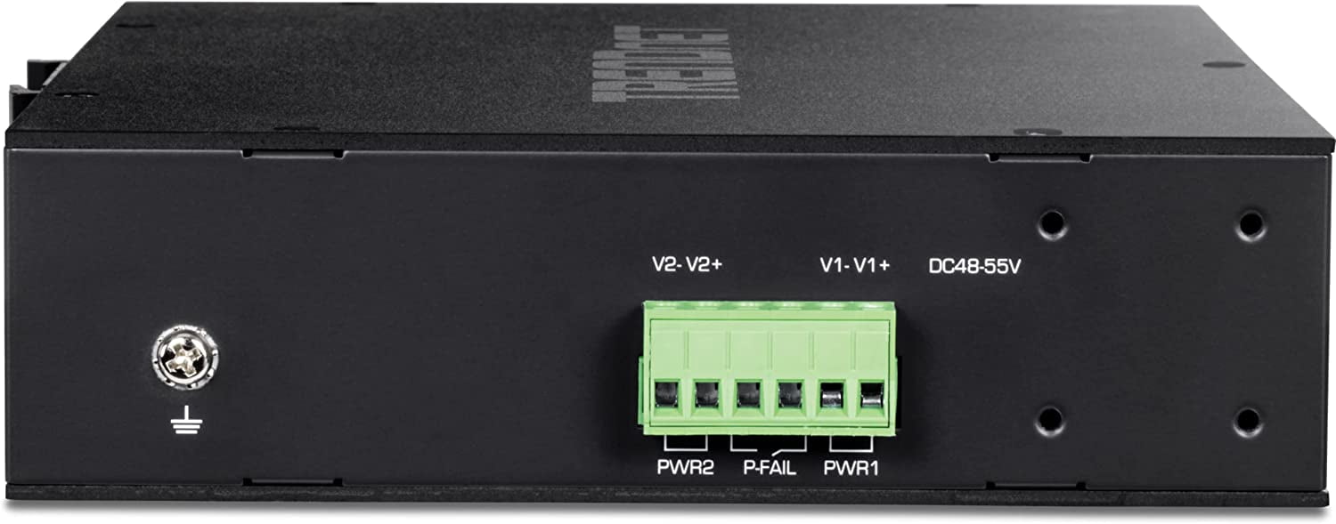 TRENDnet  TI-PGM102, 10-Port Industrial Gigabit PoE+ DIN-Rail Switch 
-20° – 65°C (-4° – 149°F)