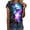 Multicolor, variant on Womens Tunic Tops Dressy Casual Short Sleeve Plus Size Shirts for Women 3X Fitted Basic Tees 3/4