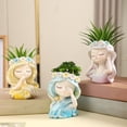 thumbnail image 4 of Small Fairy Head Planter, Face Planter/Flower Pot for Indoor Outdoor, Cute Succulent Plant Pot, Resin Cactus Planter Gift for Women and Garden Decor, 4 of 8