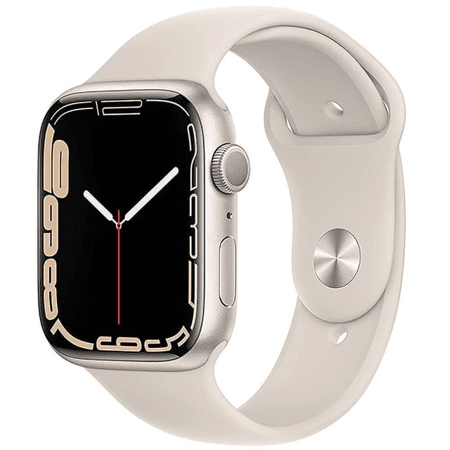 Apple Watch Série 7 Aluminium 45 mm (GPS Seulement, Pas de Cellulaire) Lumière Stellaire (Grade B)
