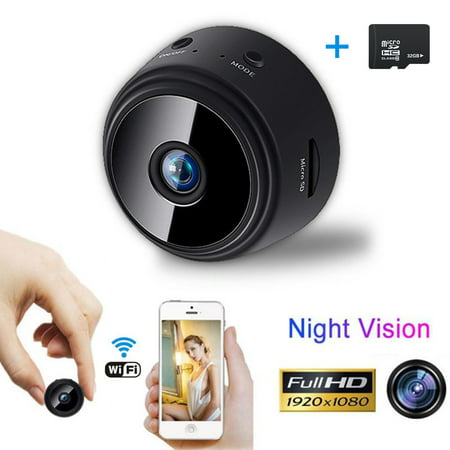 1080P HD Mini IP WIFI Camera Wireless Home Security Night Vision Motion Detection with 32G (Best Ip Camera Motion Detection)