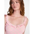 thumbnail image 4 of No Boundaries Ruffle Slip Dress, Women's XS-XXL, 4 of 5
