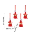 thumbnail image 3 of AUNVITO 4pcs Christmas Cone Sequin Mini Hat Tree Ornament, Glitter Xmas Decoration Hanging Pendant for Holiday Party Home Decor, 4pcs, 3 of 6