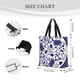 thumbnail image 3 of Easygdp Blue And White Porcelain Pattern Bolsa Tote para Mujer, Bolso de Hombro para Trabajo, Playa, Viajes, Compras y Supermercado, 3 of 7