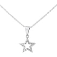 thumbnail image 1 of Collar De Estrella Mitad De Zirconias Para Mujer Plata 925 Plateado, 1 of 5