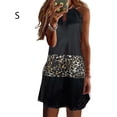 thumbnail image 4 of Maoww Robe Courte Décontractée Imprimée Sans Manches Esthétique Élégante Mignonne Robe de Plage Vacances Club Vêtements d'Été Léopard Noir S, 4 of 6