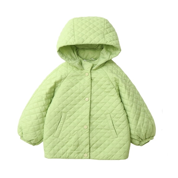 Big Girls Fall Coats Hooded Solid Color Winter Outerwear Soft Windproof Casual Jackets Size 9-10T
