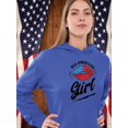 thumbnail image 2 of All American Girl W Kiss Hoodie Women -Image by Shutterstock, Female 3X-Large, 2 of 4