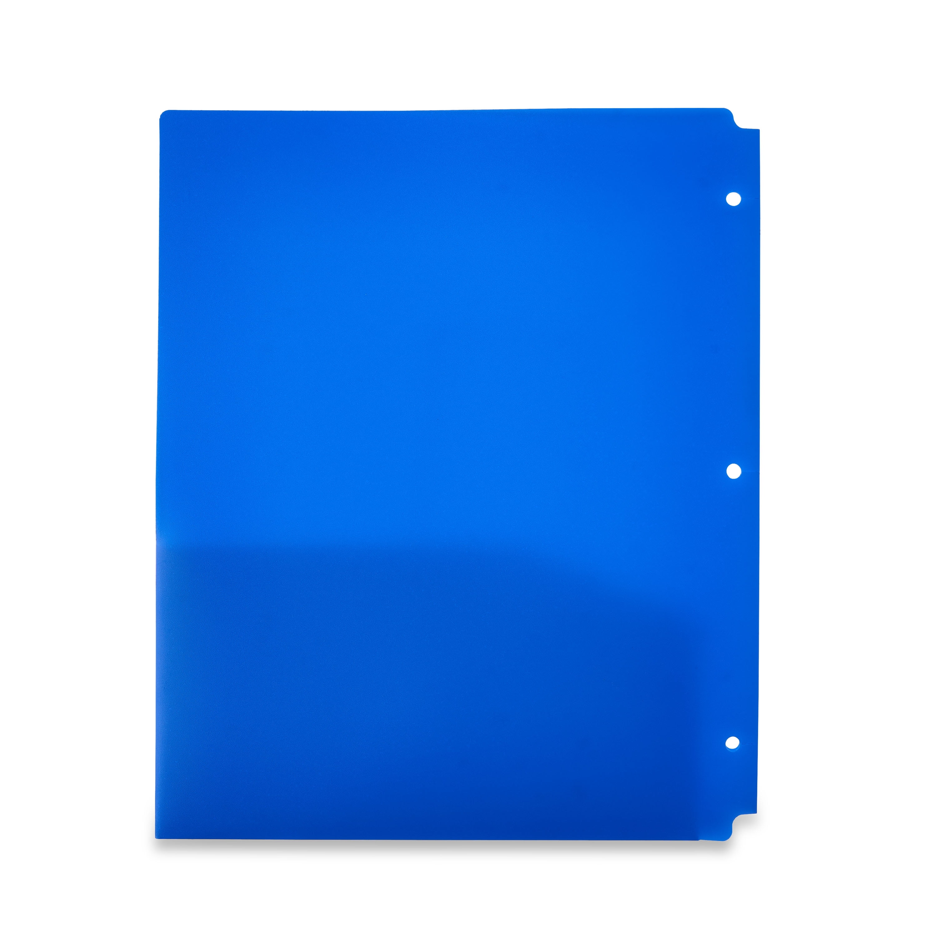 Pen+Gear 2-Pocket Poly Folders, Blue, 9.4" x 11.4", 50 Pack