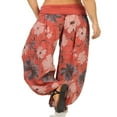 thumbnail image 4 of Pantalon de Harem à la Taille Froissée pour Femmes avec Imprimé Floral, 4 of 4