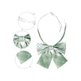 thumbnail image 3 of INSPIRE CHIC Plaid Pre-tied Knot Cute Stylish Colorful Bow Ties for Women Uniform School Green, 3 of 6