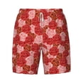 thumbnail image 4 of Lsque Mens Swim Trunks Rose Flowers Pattern - Bathing Suit Compression Liner - Beach Swim Shorts Swimwear - (S-3XL) - Stretch Quick Dry -X-Large, 4 of 9