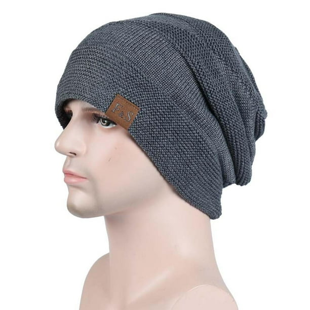 Bonnet hiver chaud pour homme en laine et velourssports de plein