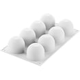 thumbnail image 2 of Silikomart Dome 125 Silicone Mold with 8 Cavities, Each 2.44 Inch Diameter x 2.04 Inch High, 2 of 2