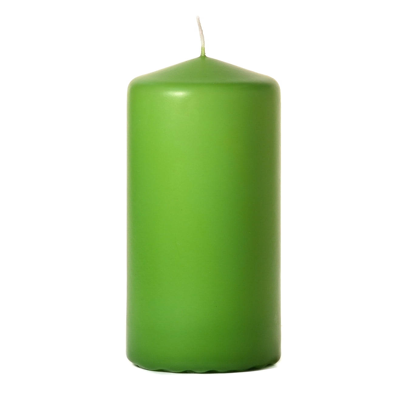 6 Pcs, 3x6 Lime Green Pillar Candles Unscented 3 in. diameterx6 in
