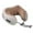 Brown, variant on Neck Massager Pillow with Vibration Heating Cordless Portable U Shape Memory Foam Travel Home Relaxation