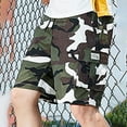 thumbnail image 3 of Conairie Cargo Shorts for Men Casual Elastic Waist Work Shorts Breathable Washed Military Shorts with Drawstring CE3 XXXXL, 3 of 3