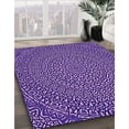 thumbnail image 3 of Ahgly Company Machine Washable Indoor Rectangle Transitional Heliotrope Purple Area Rugs, 7' x 10', 3 of 7