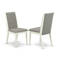 thumbnail image 4 of East West Furniture V-Style 7-piece Wood Dining Set in Linen White/Shitake, 4 of 10