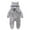 Gray, variant on ZyeKqe Winter Baby Clothes Keep Warm Fleece Thick Onesie Cute Ear Hooded Jumpsuits Newborn Boys Girls Romper Kids Coats Jackets