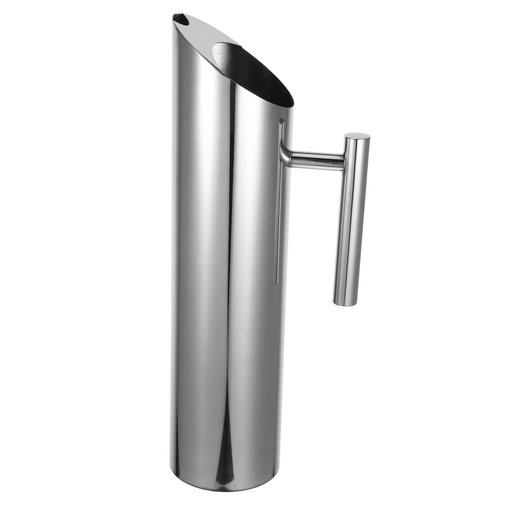 WHAMVOX 1.5L Stainless Steel Beverage Pitcher with Handle, Finish, Perfect for Cold Drinks and Home Use