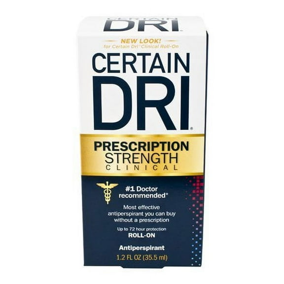Certain Dri Effective Antiperspirant Roll-On for Female, 1.2 oz, 6-Pack