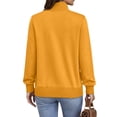 thumbnail image 5 of Weikingp Sweatshirts for Women Plain Oversized Sweatshirt Women'S Snap Button Pullover Tops Casual Long Sleeve Stand Neck Lightweight Sweatshirt Jumpers for Women Casual Henley Shirt Red L, 5 of 5