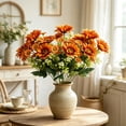 thumbnail image 2 of MTBLYS Ramo artificial de girasoles y crisantemos|arreglo floral de seda sintética para decoración del hogar|interior|exterior|patio|porche|jardín|centro de mesa|40 cm de altura|tallo de plástico, 2 of 7