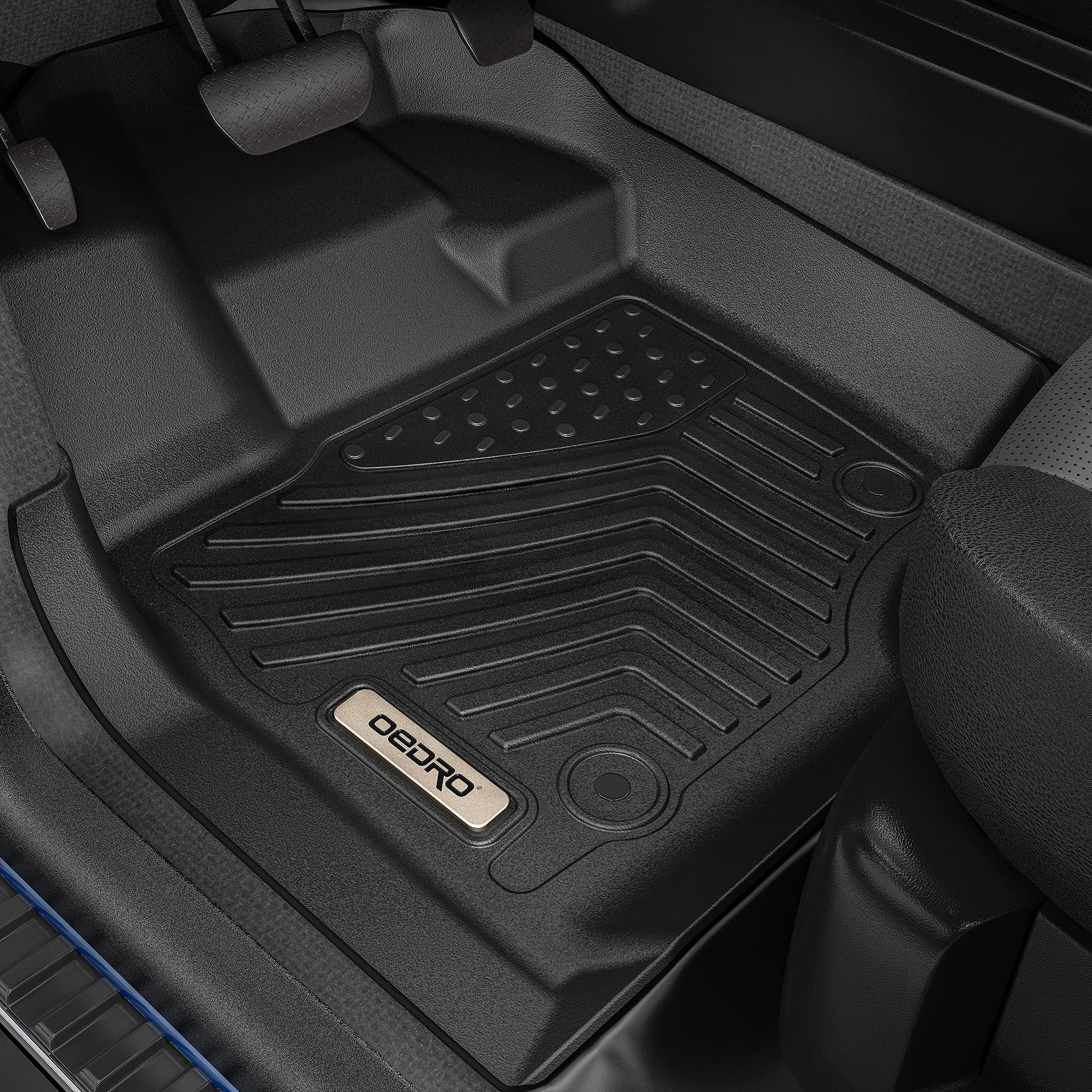 RVNI Floor Mats Fit 2 Row Floor Mat Liners for 2021-2023 Hyundai Santa Fe TPE All-Weather