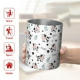 thumbnail image 5 of 12oz Coffee Tumblers White Cow Milk Moo Pattern Stainless Steel Vacuum Insulated Travel Tumbler Coffee Cups Mug with Lid and Straw with Cleaning Brush for Cold & Hot Drinks, 5 of 5