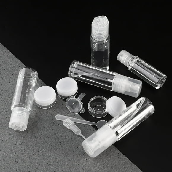 cosmetic travel containers FRCOLOR Portable Cosmetic Travel Containers Toiletries Liquid Containers Clear Bottle Set
