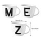 thumbnail image 4 of Toystoory Taza de desayuno con letras decorativas, elegante, fácil de limpiar, Taza de cerámica con letras, tazas con letras grandes Cocina y Comedor blanco m, 4 of 6