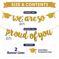 thumbnail image 4 of Graduation Decoration 2026 Banner Gold Glittery We are So Proud of You Congrats Grad Banner Congratulations Party Backdrop Supplies Gold, 4 of 8